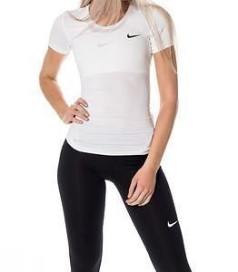 Nike Pro Cool Short Sleeve White