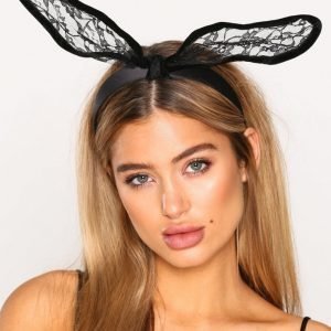 Nly Accessories Bunnie Ears Diadeemi Musta