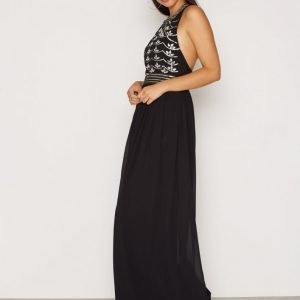 Nly Eve Decor Open Back Dress Maksimekko Musta