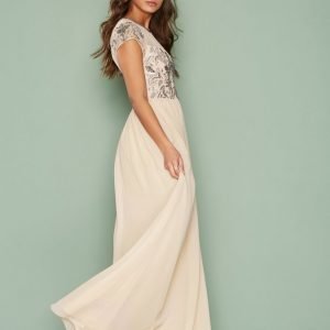 Nly Eve Exclusive Deco Gown Maksimekko Champagne