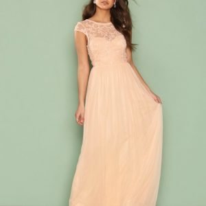 Nly Eve Follow Me Lace Gown Maksimekko Vaalea Pinkki