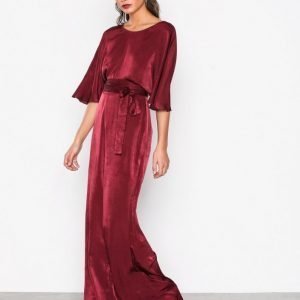 Nly Eve Kimono Sleeve Jumpsuit Burgundy