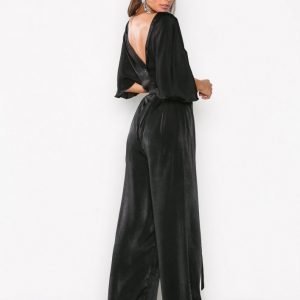 Nly Eve Kimono Sleeve Jumpsuit Musta