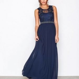 Nly Eve Lace Cover Gown Maksimekko Navy