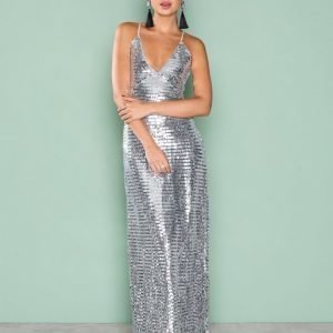 Nly Eve Slip In Sequin Gown Paljettimekko Hopea