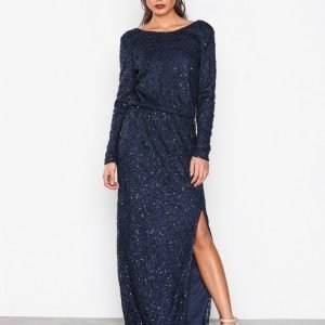 Nly Eve Sparkly Lace Gown Maksimekko Sininen