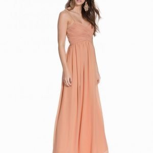 Nly Eve Wrap Bust Long Dress Maksimekko Vaaleanpunainen