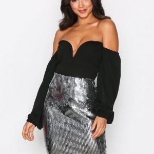 Nly One Disco Pencil Skirt Midihame Hopea