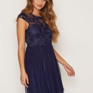 Nly One Follow Me Lace Dress Skater Mekko Navy