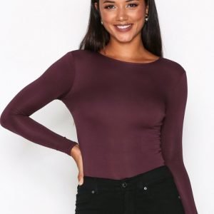 Nly One Long Sleeve Body Plum