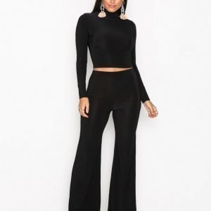 Nly One Soft Touch Set Jumpsuit Musta
