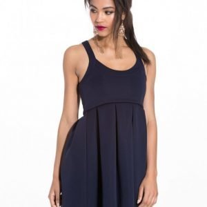 Nly One Square Neck Dress Juhlamekko Navy