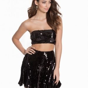 Nly One Super Sequin Set Paljettimekko Musta