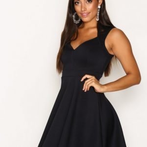 Nly One Sweetheart Skater Dress Skater Mekko Navy