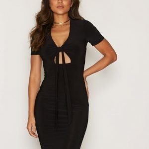 Nly One Tie Bust Bodycon Kotelomekko Musta