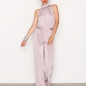 Nly One Turtle Neck Jumpsuit Taupe