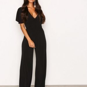 Nly One Twist Back Jumpsuit Musta