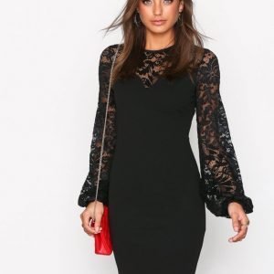 Nly Trend Balloon Sleeve Dress Kotelomekko Musta