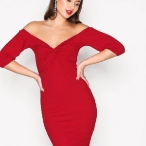 Nly Trend Belle Sleeve Dress Kotelomekko Punainen