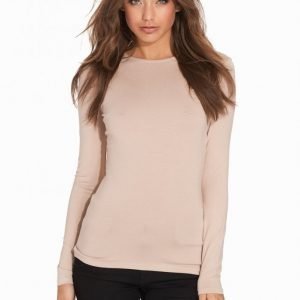 Nly Trend Feeling Free Top Pitkähihainen Paita Beige