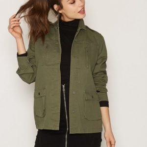 Nly Trend Field Jacket Parkatakki Vihreä