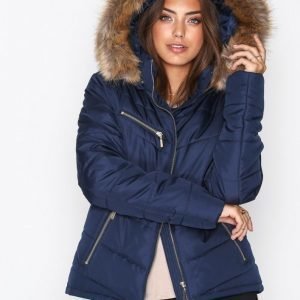 Nly Trend Flirty Puffer Jacket Untuvatakki Dark Navy