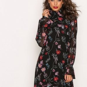 Nly Trend Flower Dress Pitkähihainen Mekko Kukkainen