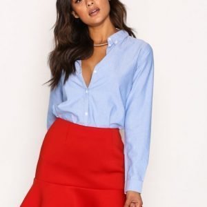 Nly Trend Frill Flirty Skirt Minihame Punainen