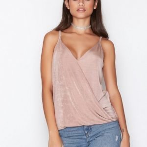 Nly Trend Glam Strap Top Toppi Rose
