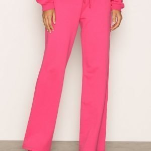 Nly Trend Highwaist Wide Joggers Housut Bright Pink