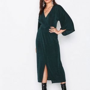 Nly Trend Kimono Wrap Dress Loose Fit Mekko Vihreä