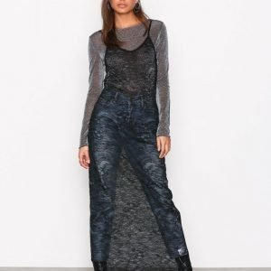 Nly Trend Maxi Sheer Dress Maksimekko Musta