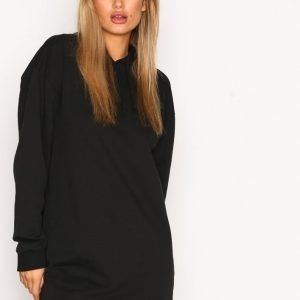 Nly Trend Open Back Hoodie Svetari Musta