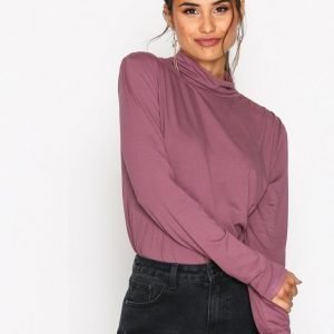 Nly Trend Perfect Covered Top Pitkähihainen Paita Violetti