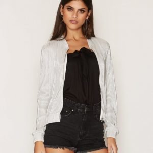 Nly Trend Pleated Bomber Jacket Takki Champagne