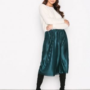 Nly Trend Pleated Skirt Midihame Emerald Green