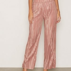 Nly Trend Pleated Wide Pants Housut Rose