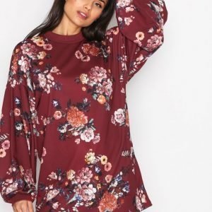 Nly Trend Print Balloon Long Sweat Svetari Kuviollinen