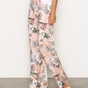 Nly Trend Printed Wide Pants Housut Kukkainen