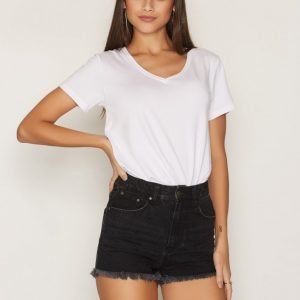 Nly Trend Ready To Roll Denim Shorts Shortsit Musta