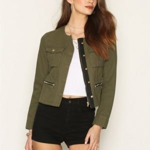 Nly Trend Short Detailed Jacket Jakku Vihreä