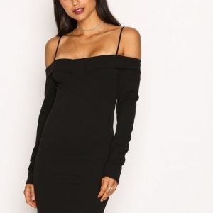 Nly Trend Shoulder Bustier Dress Kotelomekko Musta