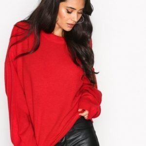 Nly Trend Sleeve Focus Knit Neulepusero Punainen