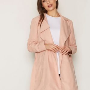 Nly Trend Soft Spring Trench Coat Trenssitakki Vaaleanpunainen