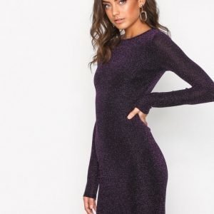 Nly Trend Sparkling Dress Kotelomekko Musta / Violetti