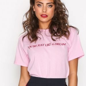 Nly Trend Statement Tee T-Paita Vaaleanpunainen / Punainen