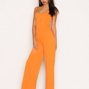 Nly Trend Strappy Jumpsuit Oranssi