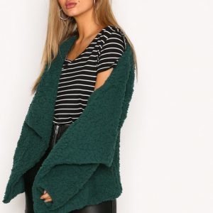 Nly Trend Teddy Soft Jacket Tekoturkki Dark Green