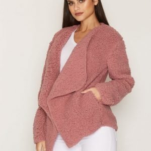 Nly Trend Teddy Soft Jacket Tekoturkki Dusty Pink