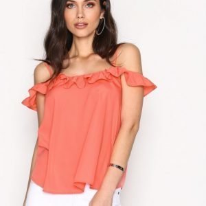 Nly Trend Thin Strap Frill Cami Toppi Koralli